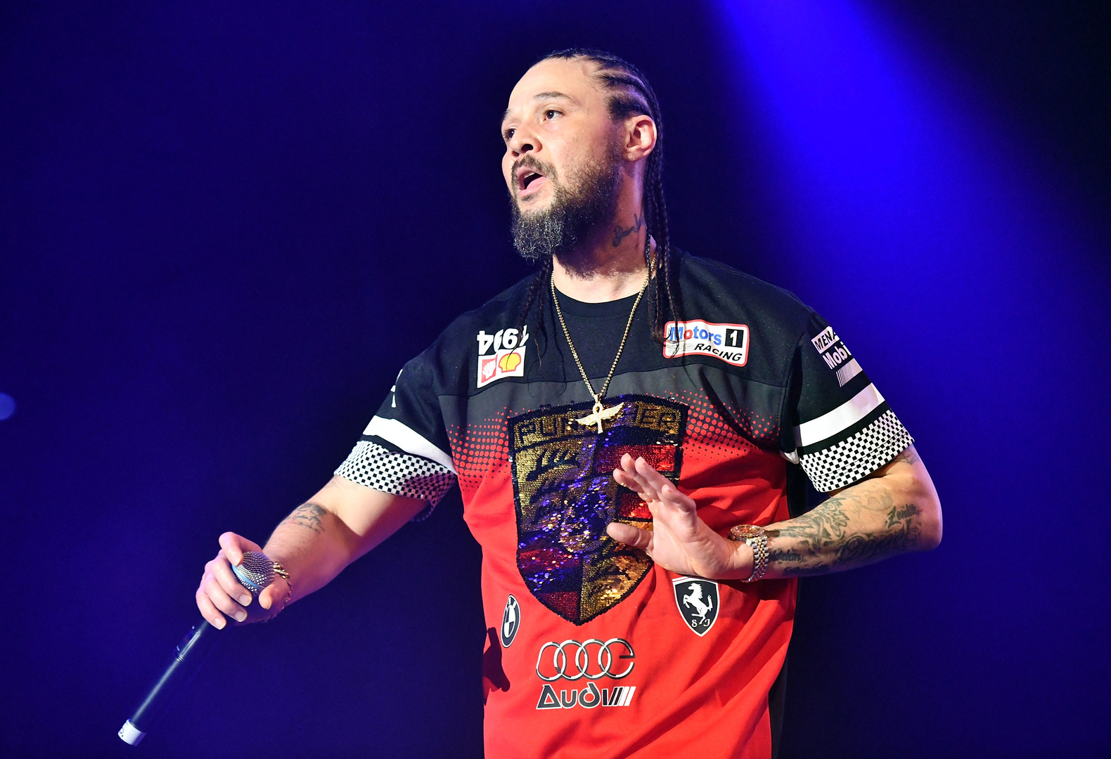 Bizzy Bone of Bone Thugs N Harmony Live, Woodstock, Illinois, United States
