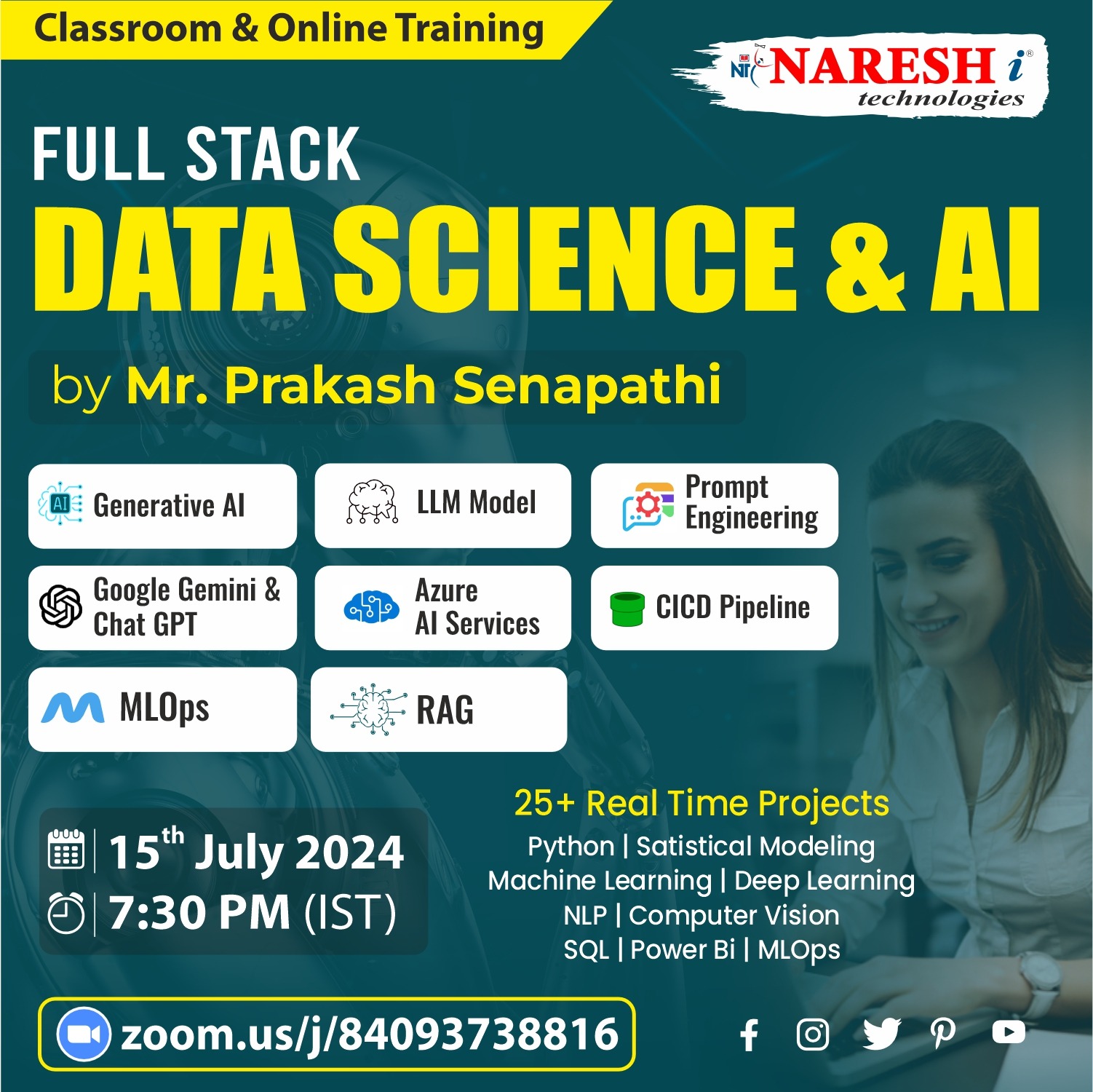 DATA SCIENCE & AI ONLINE TRAINING IN NARESHIT, Online Event