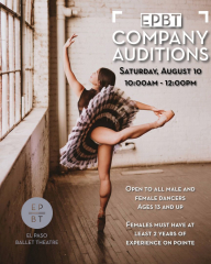 El Paso Ballet Theatre Company Auditions