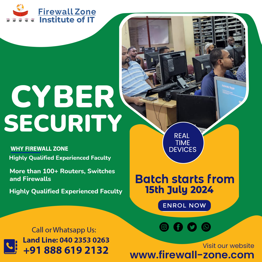 Master Cyber Security in Hyderabad at Firewall Zone Institute of IT, Online Event
