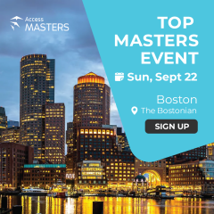 Access Masters in-person event in Boston on September 22nd