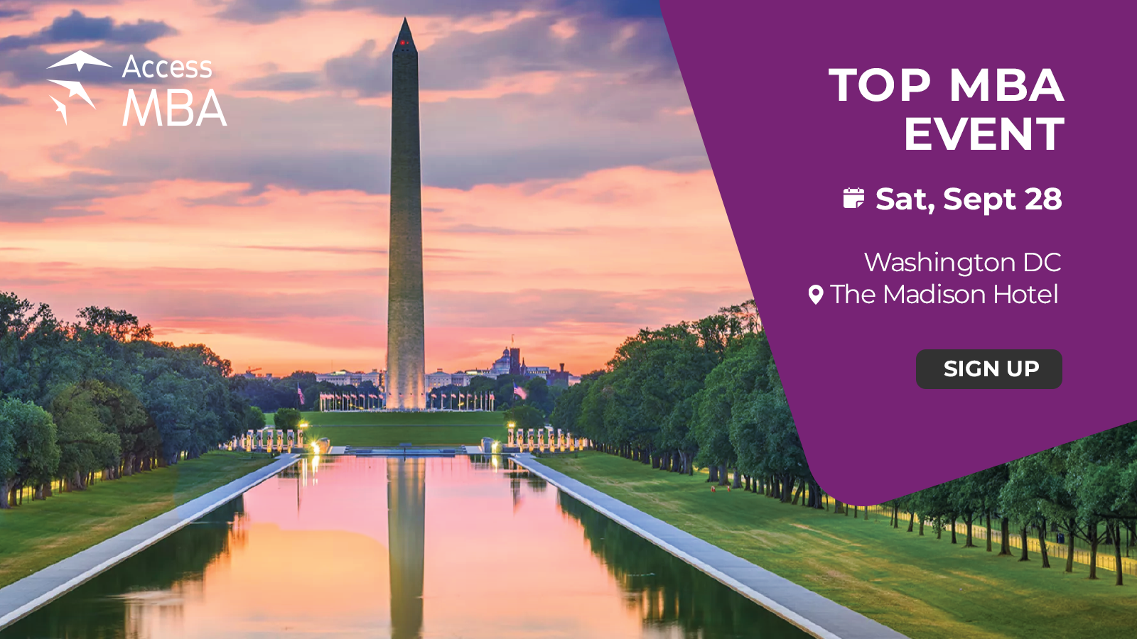 Access MBA in-person event on September 28th in Washington DC, Washington,Washington, D.C,United States