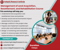 Management of Land Acquisition, Resettlement, and Rehabilitation Course