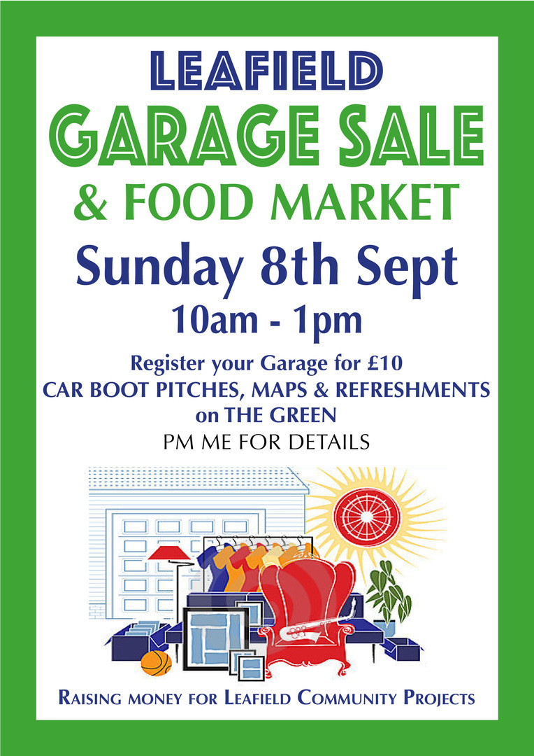 Leafield Garage Sale and Food Market, Witney, England, United Kingdom