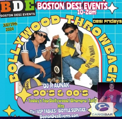 Bollywood Retro - Night Club Party. Desi Fridays