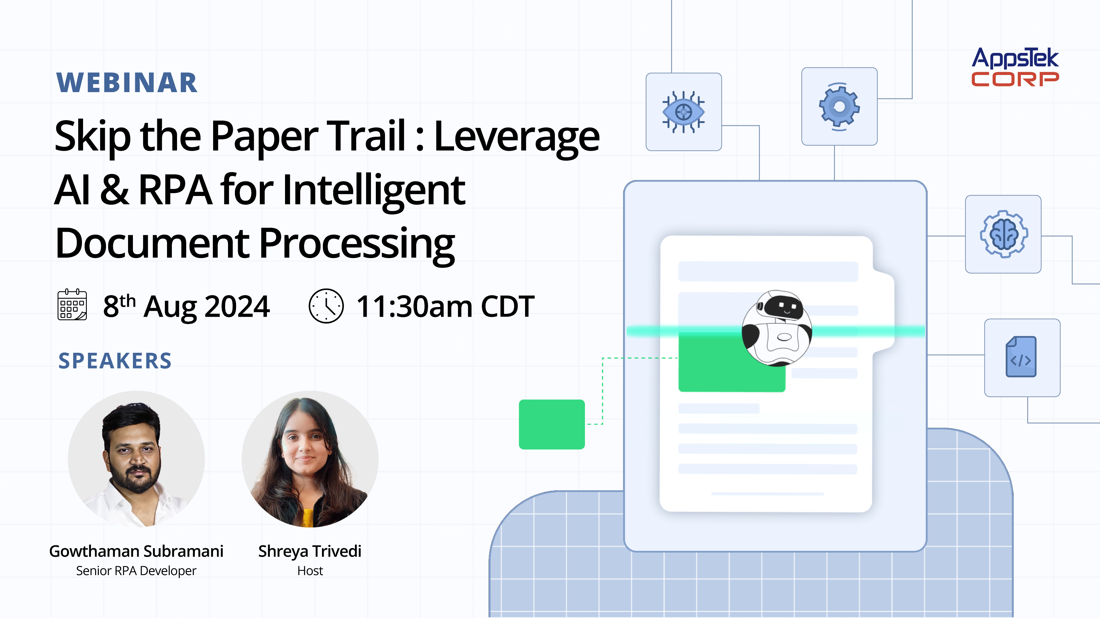 Leverage AI & RPA for Intelligent Document Processing, Online Event