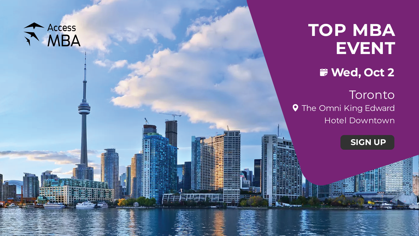 Access MBA in-person event on October 2nd in Toronto, Toronto, Ontario, Canada