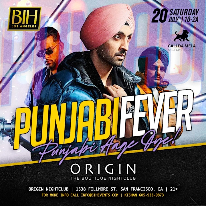 Punjabi Fever: Punjabi Aage Oye Origin SF on July 20th, San Francisco, California, United States