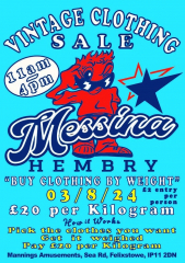 Vintage Clothing Kilo Sale @ Beach Street, Felixstowe
