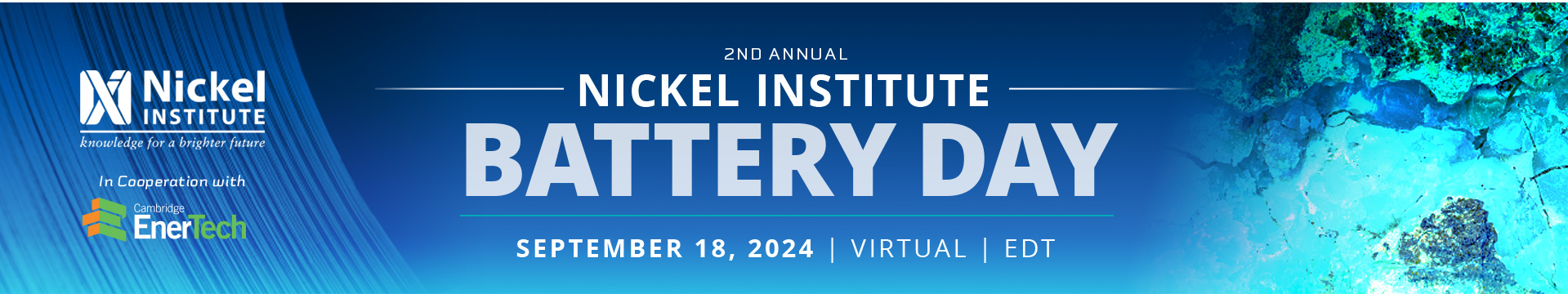 Nickel Institute Battery Day Conference 2024, Online Event
