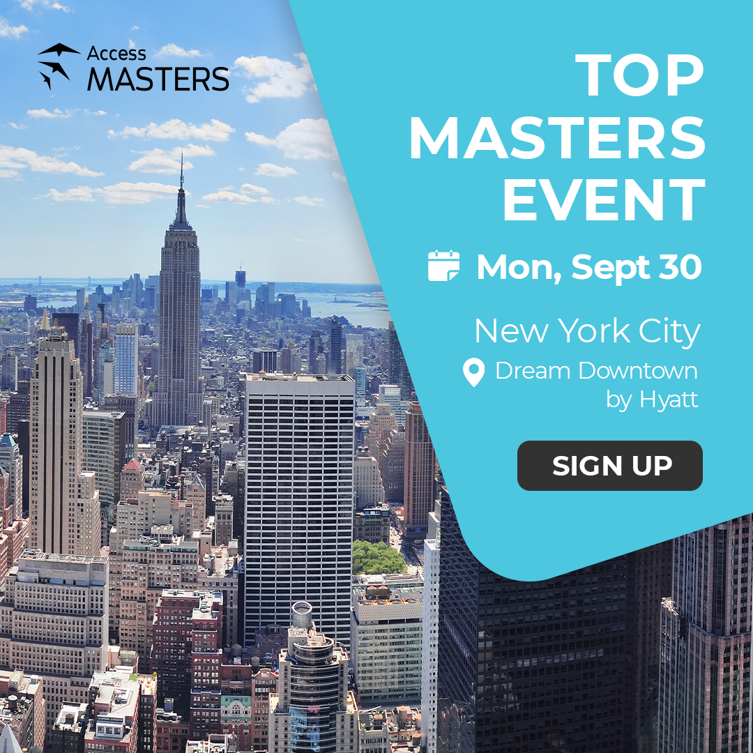 Access Masters in-person event in NYC on September 30th, New York, United States