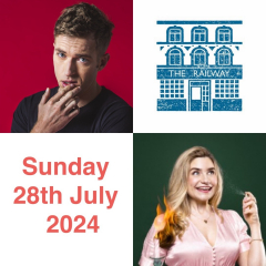 Collywobblers Comedy at The Railway Streatham : Russell Hicks , Harriet Kemsley