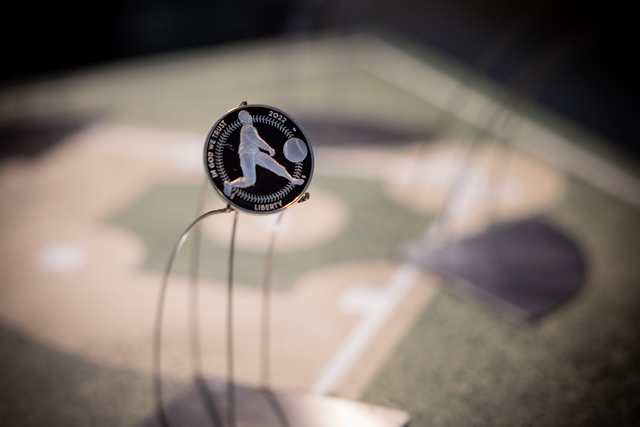 Money Museum’s exhibit Triple Play: Negro Leagues Baseball Commemorative Coins, Cook, Illinois, United States