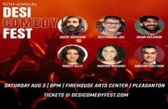 10th Annual Desi Comedy Fest on 3 Aug 2024