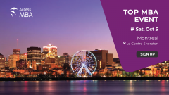 Access MBA in-person event on October 5th in Montreal