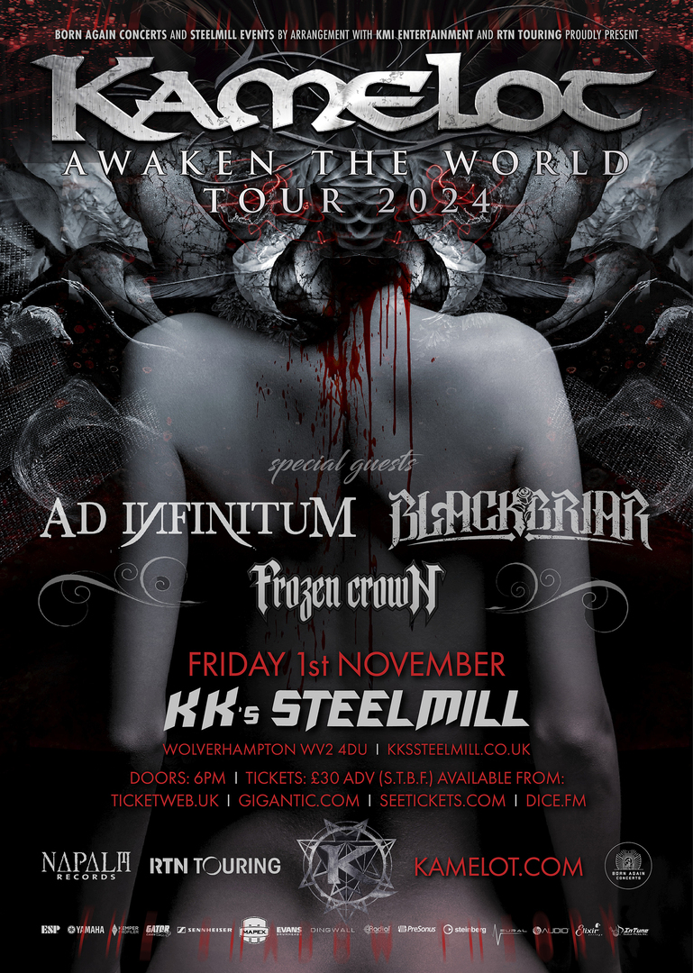 KAMELOT at KK's Steel Mill - Wolverhampton, Wolverhampton, England, United Kingdom