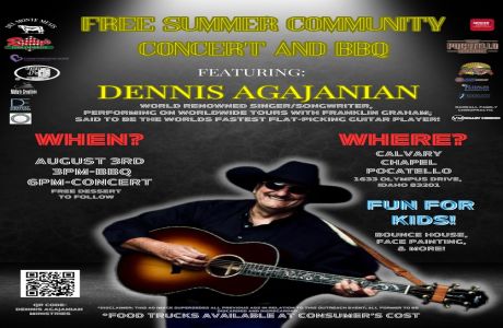 FREE Summer COMMUNITY BBQ and CONCERT, Pocatello, Idaho, United States