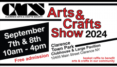 Clarence Arts and Crafts Society Fall show! Sept 7th and 8th, 10am-4pm at the Clarence Town Park