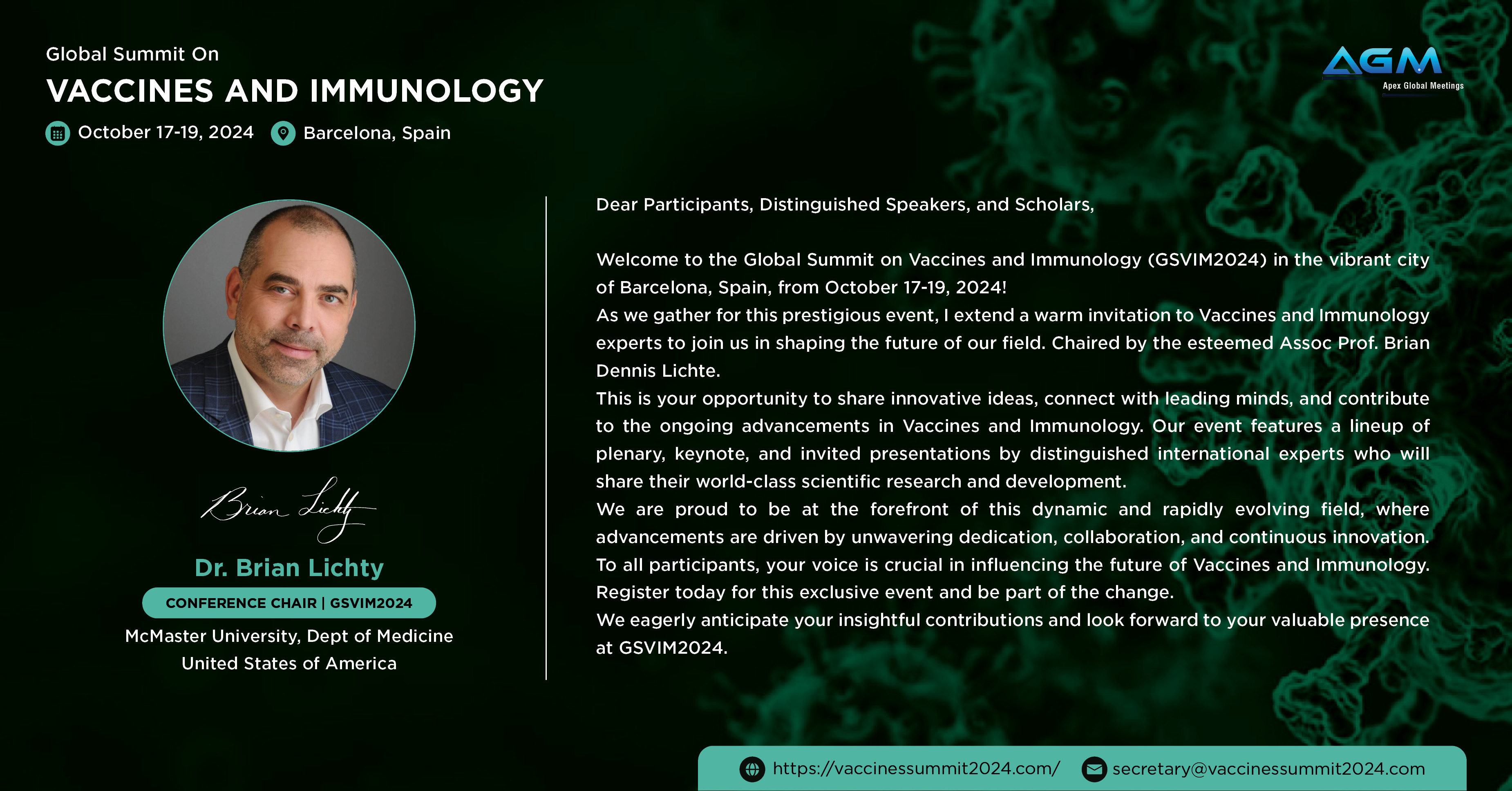 Global Summit on Vaccines and Immunology (GSVIM2024), Barcelona, Spain