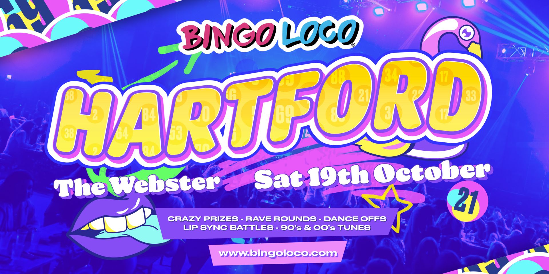 Bingo Loco - World's Biggest Bingo Party on October 19, 2024, Hartford, Connecticut, United States