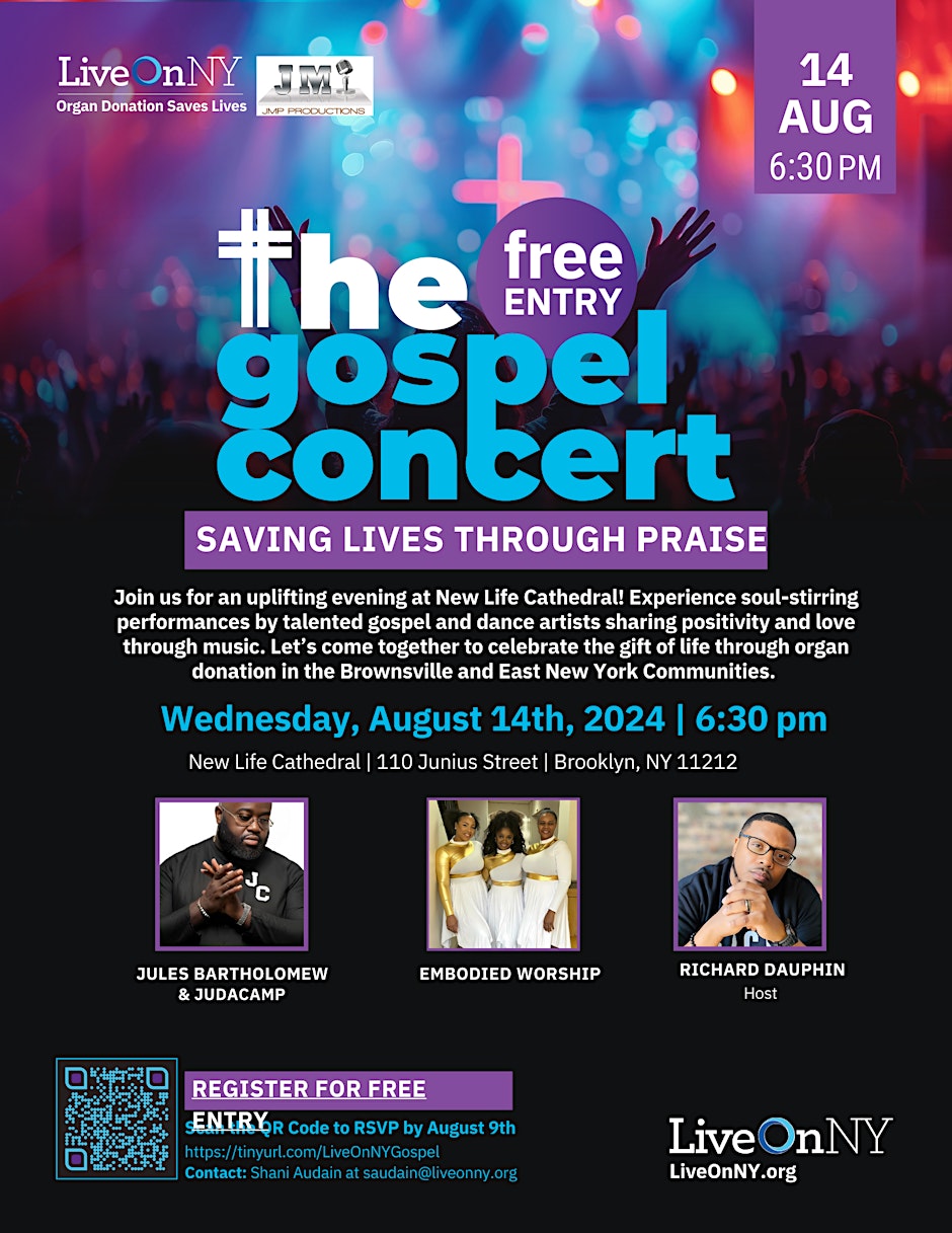 LiveOnNY Saving Lives Through Praise Gospel Concert, Brooklyn, New York, United States