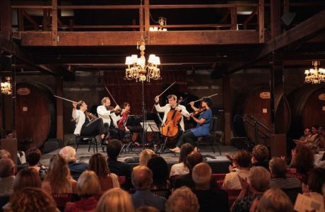 Music in the Vineyards: Brahms Clarinet Quintet, Saint Helena, California, United States