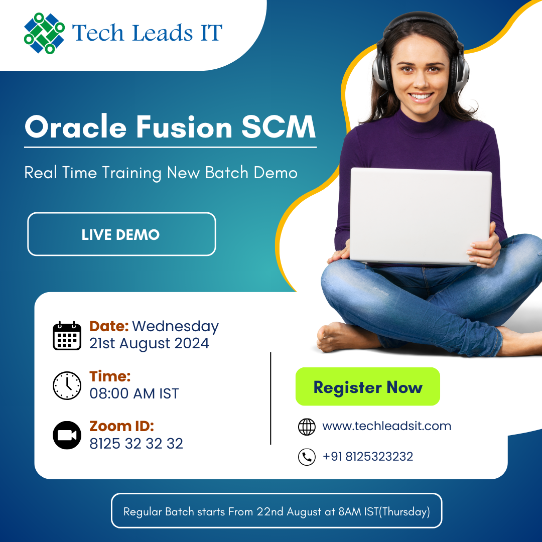 Oracle Fusion SCM Online Training Course, Online Event