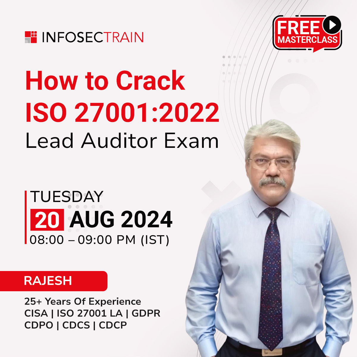 Free Session on "How to Crack ISO 27001:2022 Lead Auditor Exam", Online Event