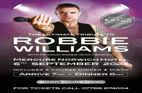 Robbie Williams Tribute Act – MAXIMUM ROBBIE (Scott Borley), Norwich, England, United Kingdom