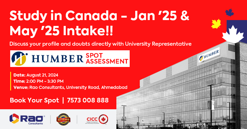 Humber College Spot Assessment, Ahmedabad, Gujarat, India