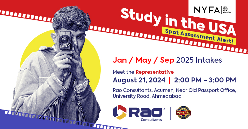 New York Film Academy Spot Assessment - Rao Consultants, Ahmedabad, Gujarat, India