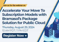 Accelerate Your Move To Subscription Models with Bramasol’s Package Solution for Public Cloud
