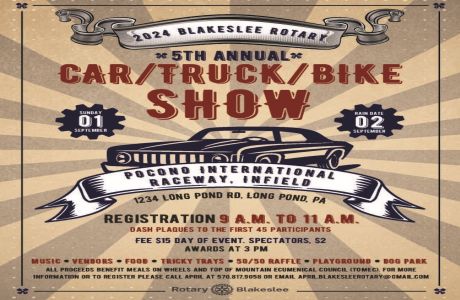 Blakeslee Rotary 5 Annual Car/Bike/Truck Show, Long Pond, Pennsylvania, United States