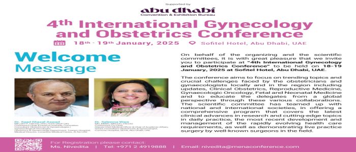 4th International Gynecology and Obstetrics Conference, Abu Dhabi, United Arab Emirates