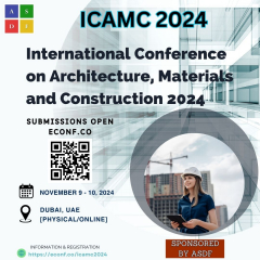 International Conference on Architecture, Materials and Construction 2024