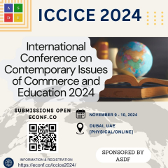 International Conference on Contemporary Issues of Commerce and Education 2024