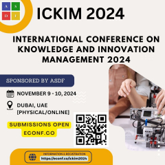 International Conference on Knowledge and Innovation Management 2024