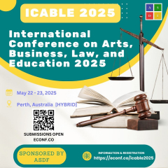 International Conference on Arts, Business, Law, and Education 2025