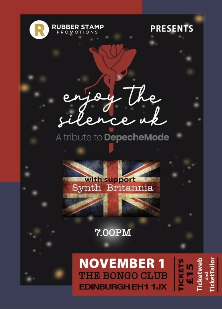 Enjoy The Silence UK - A Tribute To Depeche Mode + Synth Britannia, Edinburgh, Scotland, United Kingdom
