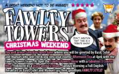 Fawlty Towers Christmas Weekend 30/11/2024