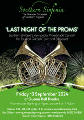 Southern Sinfonia's 'Last Night of the Proms' concert for Taunton and the West