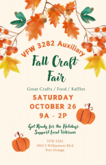 VFW 3282 Auxiliary Fall Craft Fair