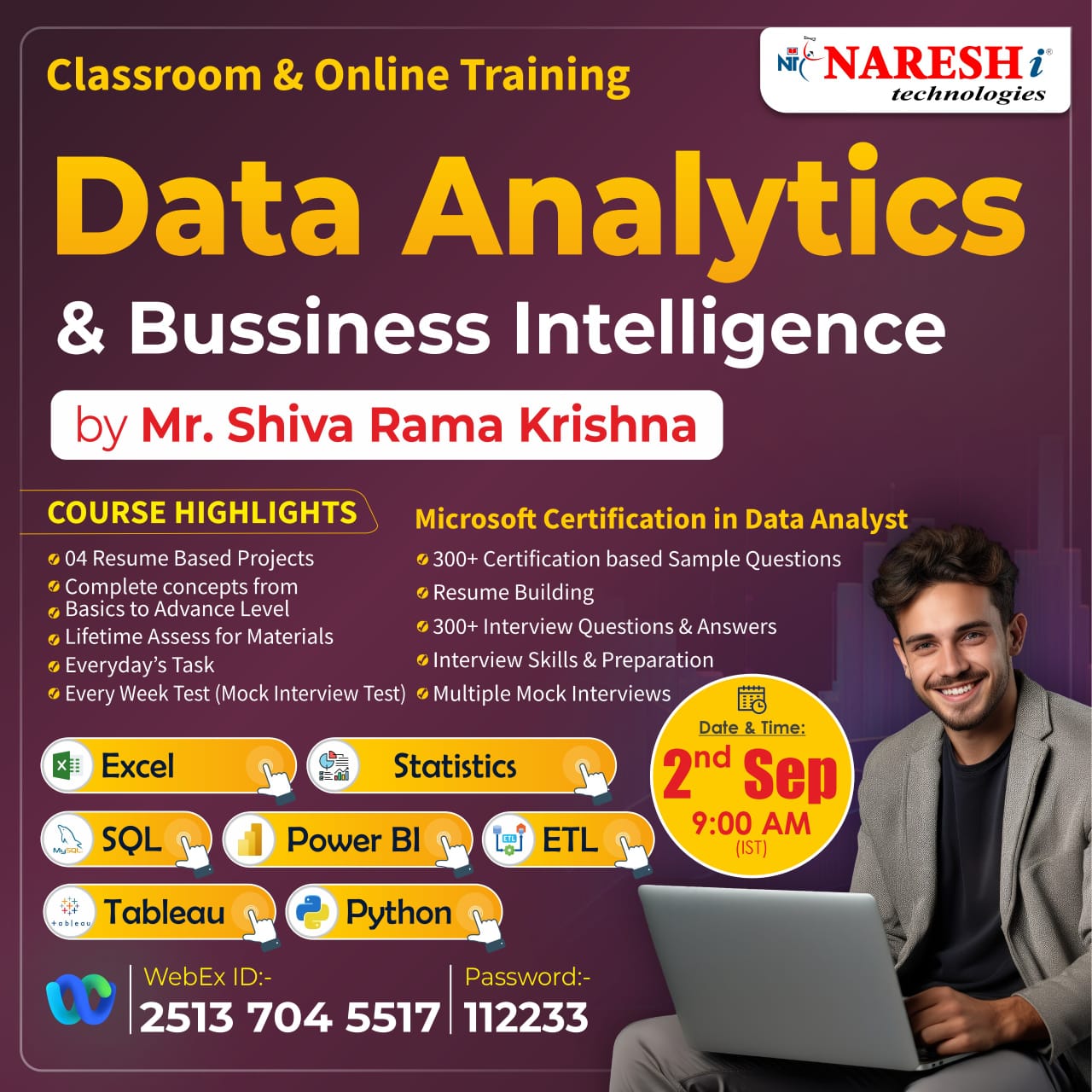 Data Analytics Online Training In NareshIT, Hyderabad, Telangana, India
