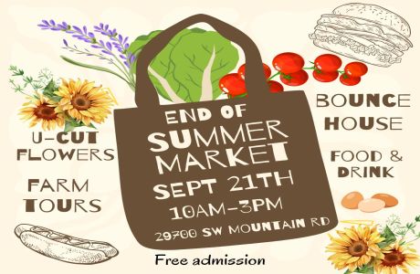 End of Summer Market at Triskelee Farm, West Linn, Oregon, United States
