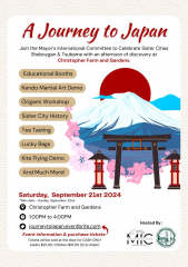 A Journey to Japan: Celebrate Sister Cities Sheboygan and Tsubame at Christopher Farm and Gardens