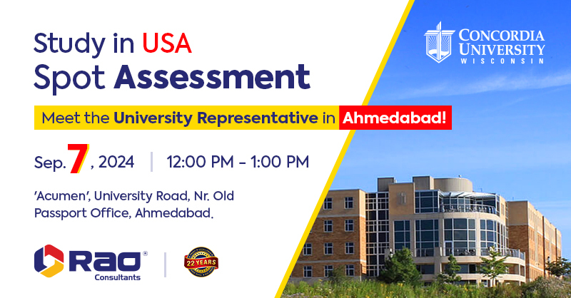 Concordia University Wisconsin Spot Assessment - Rao Consultants, Online Event