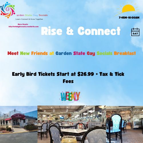 Rise and Connect with Garden State Gay Socials Breakfast, Meet new Friends, Wayne, New Jersey, United States