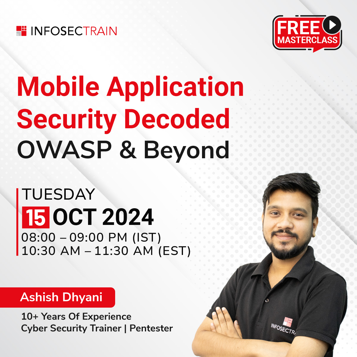 Free Session on "Mobile Application Security Decoded: OWASP & Beyond", Online Event