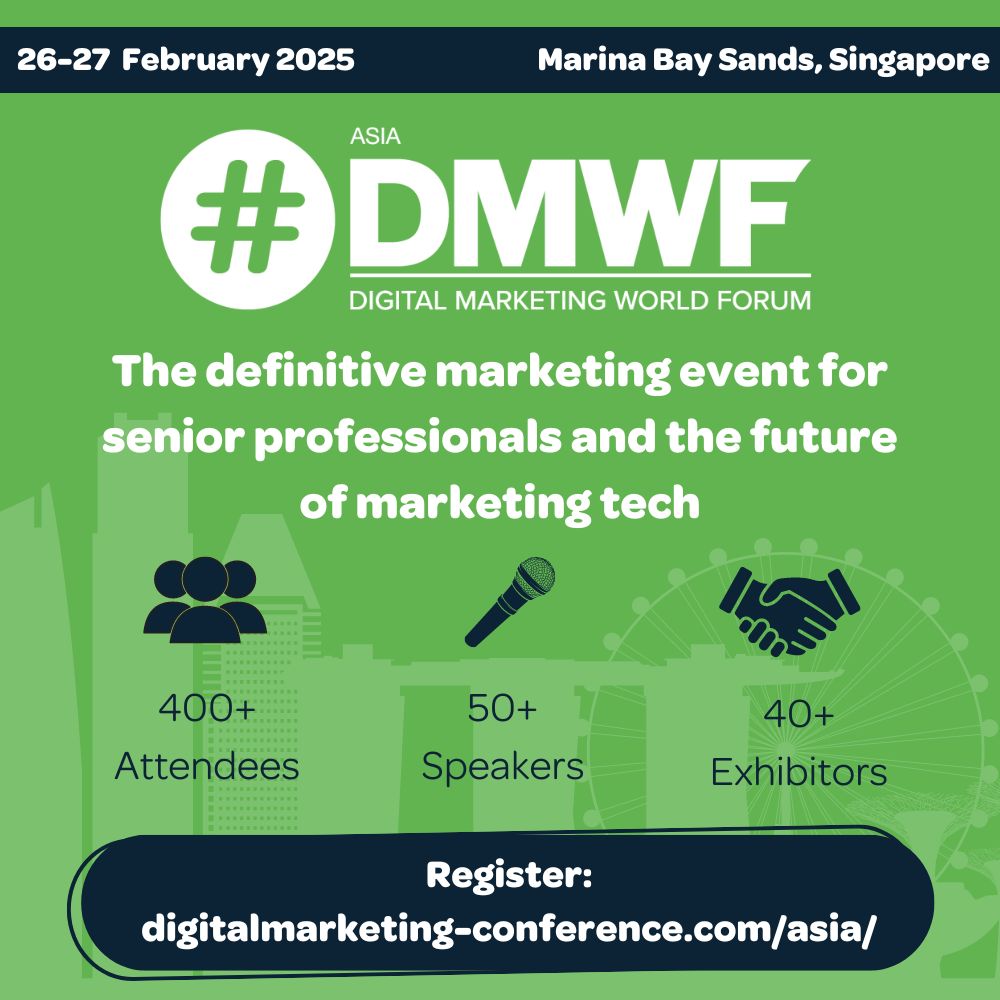 DMWF Asia (Digital Marketing World Forum), Singapore