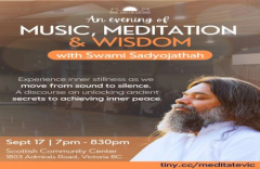 Music, Meditation, and Wisdom with World Renowned Meditation Expert and Yogi, Swami Sadyojathah